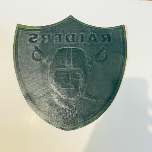 Large Raiders Black Patch Brand New Sewn On 12”x 12”Inches Read Info Below!! - Picture 5 of 9